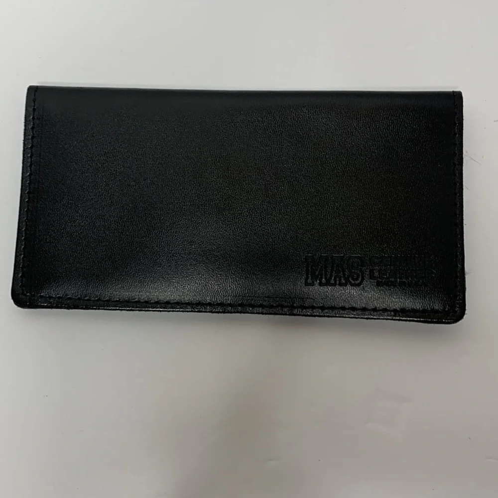 MAS | Black Genuine Leather Bald Eagle Etched Wallet | Pocketbook | Card Holder